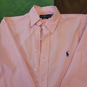 Ralph Lauren Men's Light Pink Casual Shirt